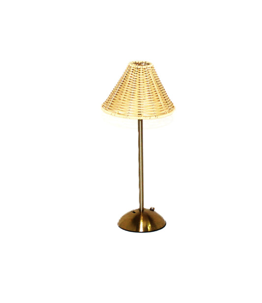 LED USB Lamp - Golden Rattan