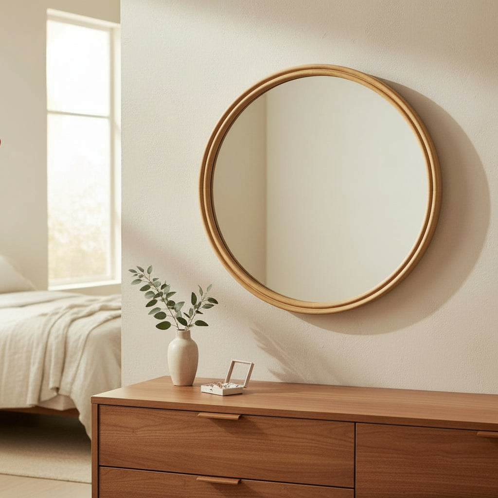 MIR102 Round Mirror Natural 36" PK 1