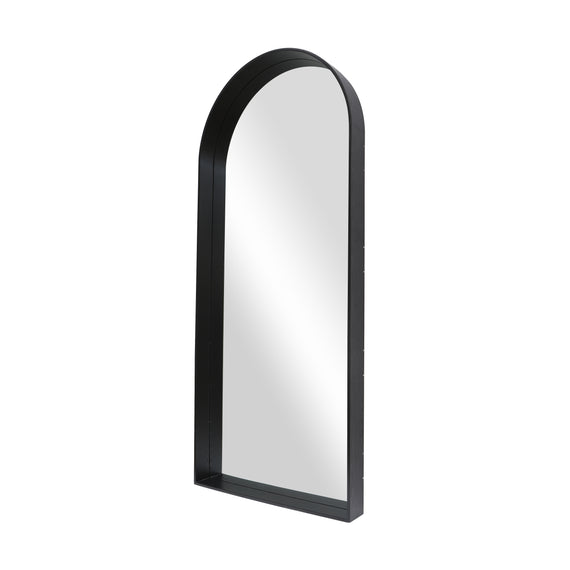 Arched Floor Mirror Black