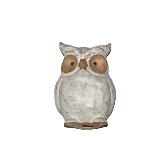 N106 Ceramic Owl 6" x 4.75" x 8.5"H