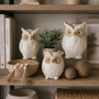 N107 Ceramic Owl 6.75" x 5.25" x 8"H PK 2