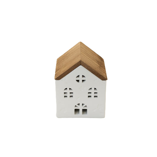 Ceramic/Wood House 6.75"