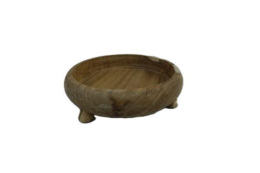 Wooden Bowl w/Legs