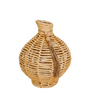 N119 Wicker Basket Vase w/Tassel 8.5" x 8.75" x 11" PK 2