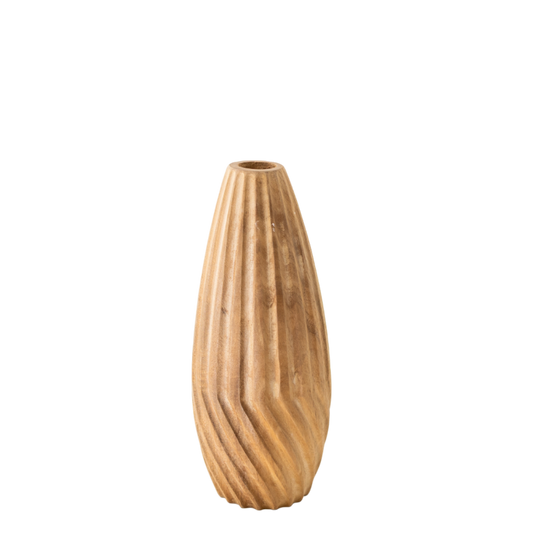 N123 Wood Vase - 4" x 4" x 10.25" PK 4