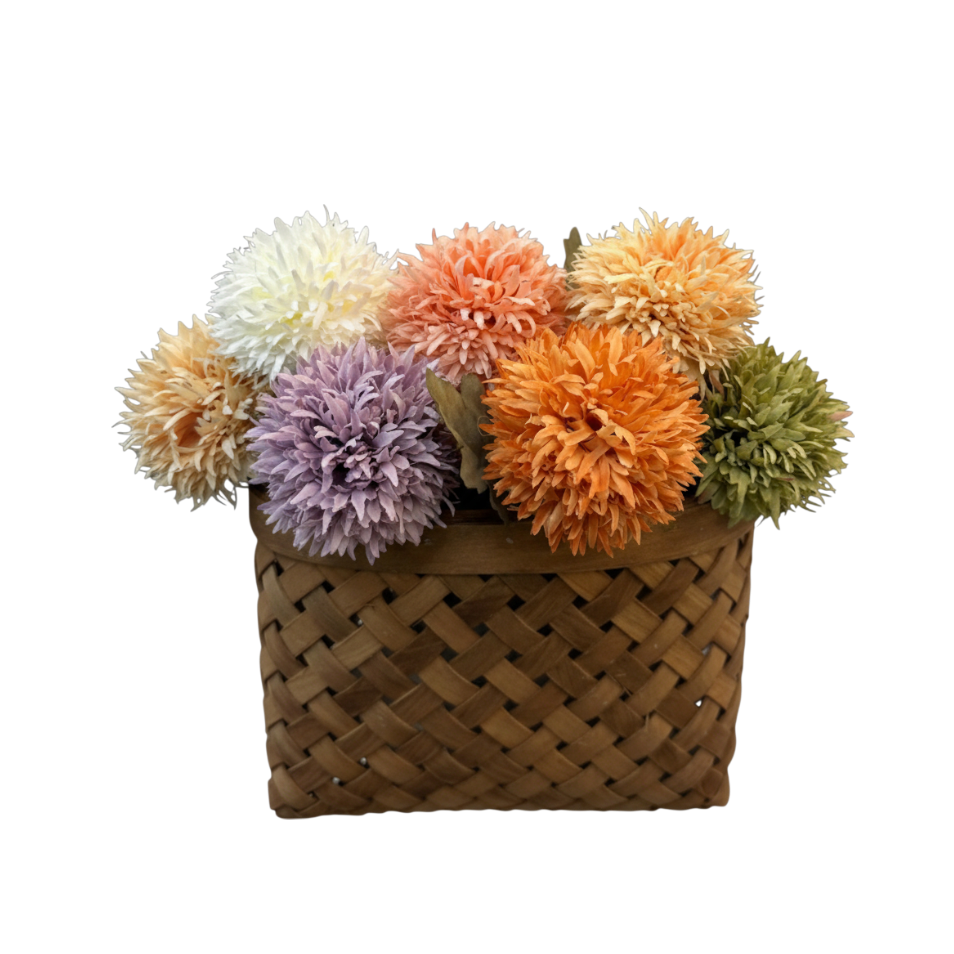 N130 Woven Wall Basket - Natural 8.25" x 4.5" x 6" PK 6