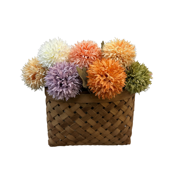 N130 Woven Wall Basket - Natural 8.25" x 4.5" x 6" PK 6