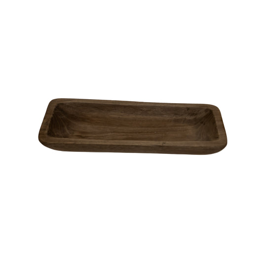 Rustic Wooden Dough Bowl