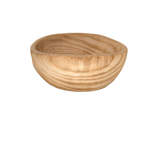 N138 Rustic Wood Bowl - Natural 8.75" x 8.75" x 3.75"