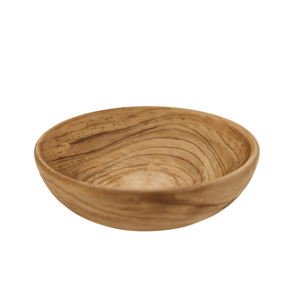 N138 Rustic Wood Bowl - Natural 8.75" x 8.75" x 3.75" PK 4