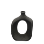 N145 Wooden Vase - Black 7" x 2.25" x 10" PK 2