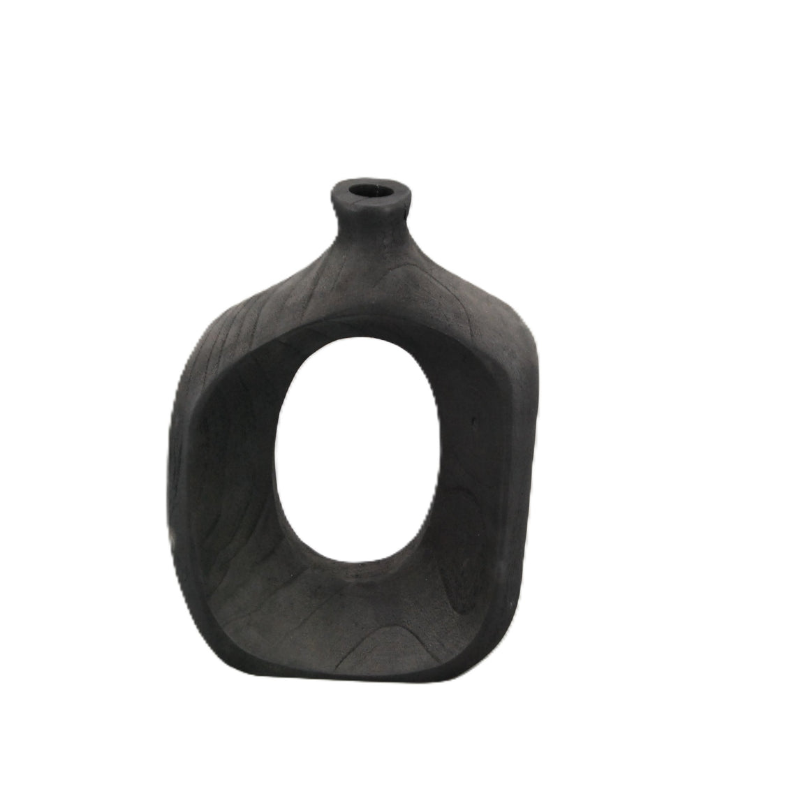 Wooden Vase - Black
