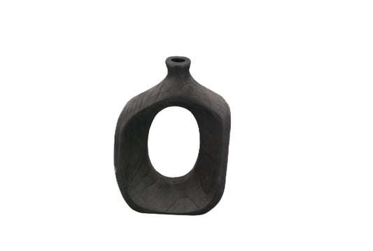 Wooden Vase - Black