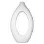N146 Wood Vase - White 10.25" x 2.5" x 18.25" PK 2