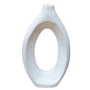 N146 Wood Vase - White 10.25" x 2.5" x 18.25" PK 2