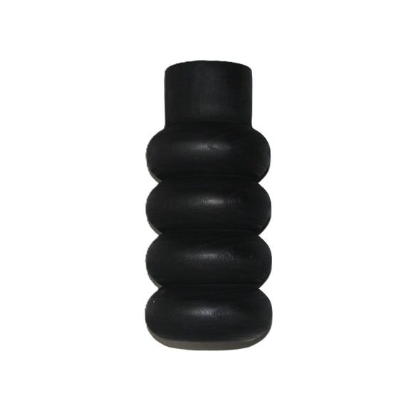 N148 Wood Bubble Vase - Black 16.5" x 11" x 12.5"
