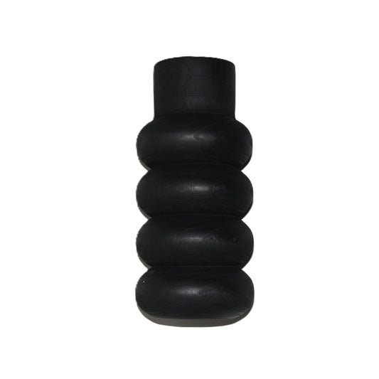 N148 Wood Bubble Vase - Black 16.5" x 11" x 12.5"