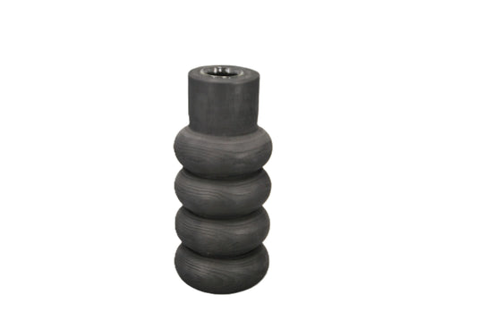 Wooden Bubble Vase - Black