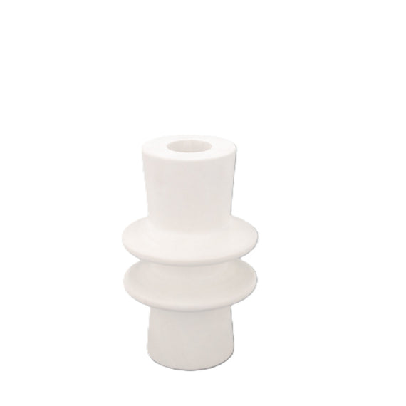 Wooden Vase - White