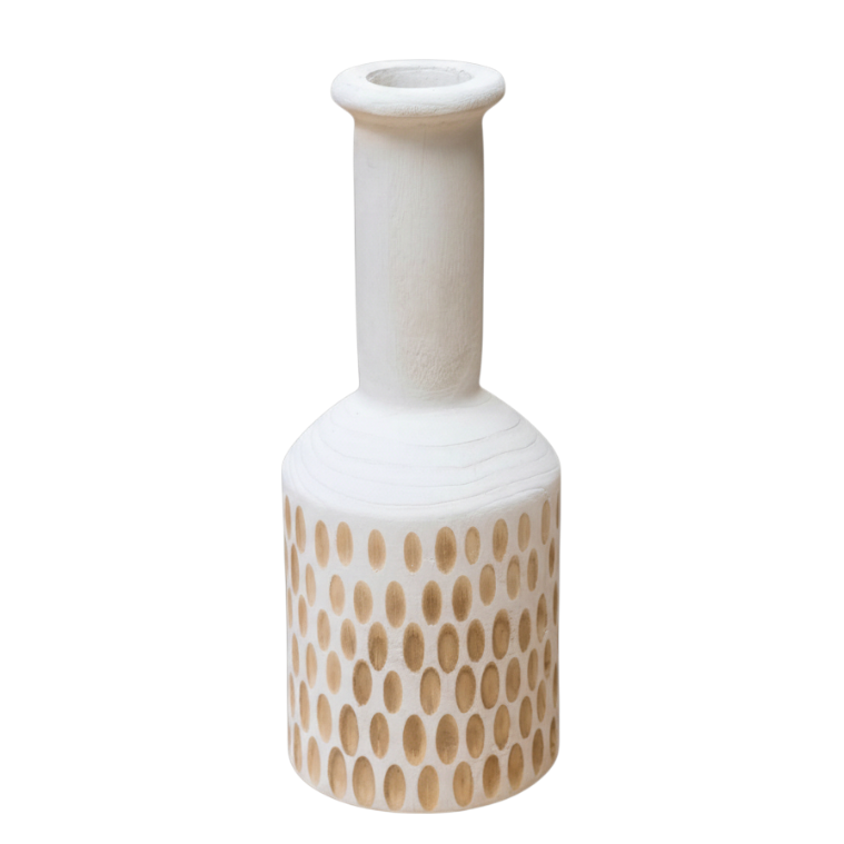N153 Wood Pattern Vase 5.5" x 5.5" x 15.75" PK 2