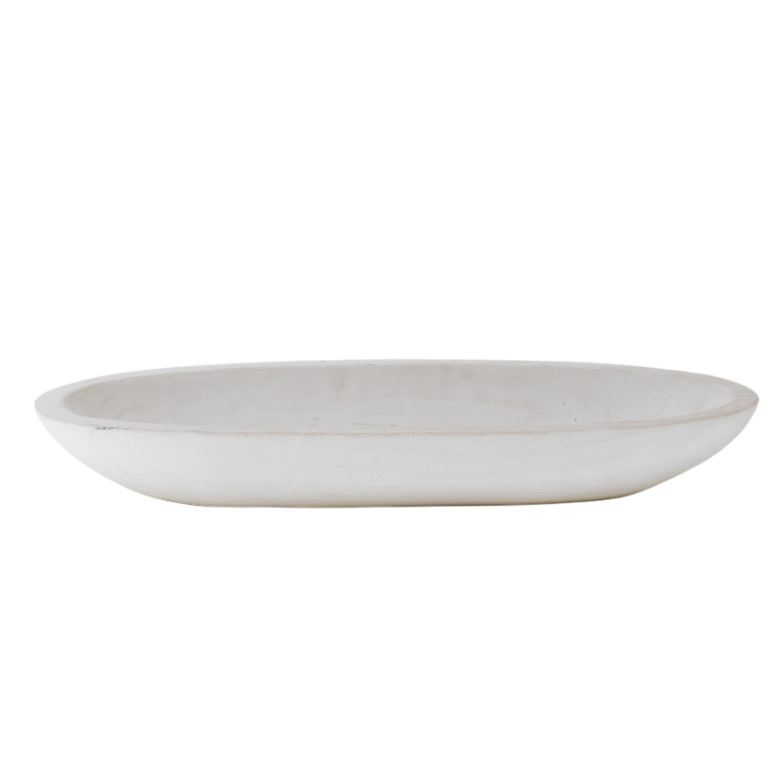 N158 Wood Dough Bowl 18.5" x 7" x 2.5" PK 2