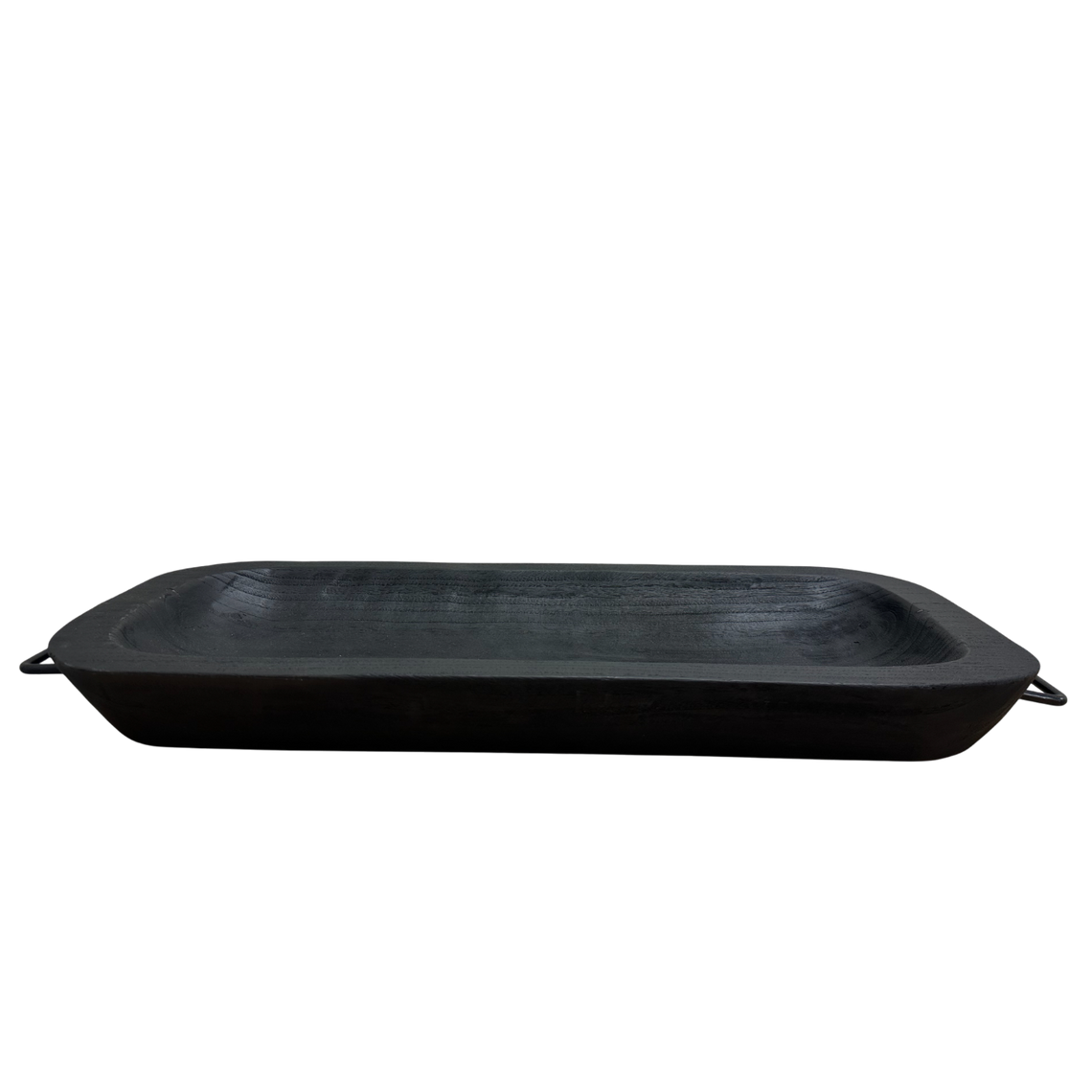 N162 Dough Bowl w/Handles, Black 24" x 10.25" x 2" PK 2