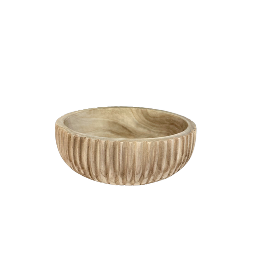 N163 Wood Bowl - Natural 11.75" x 11.75" x 2" PK 2