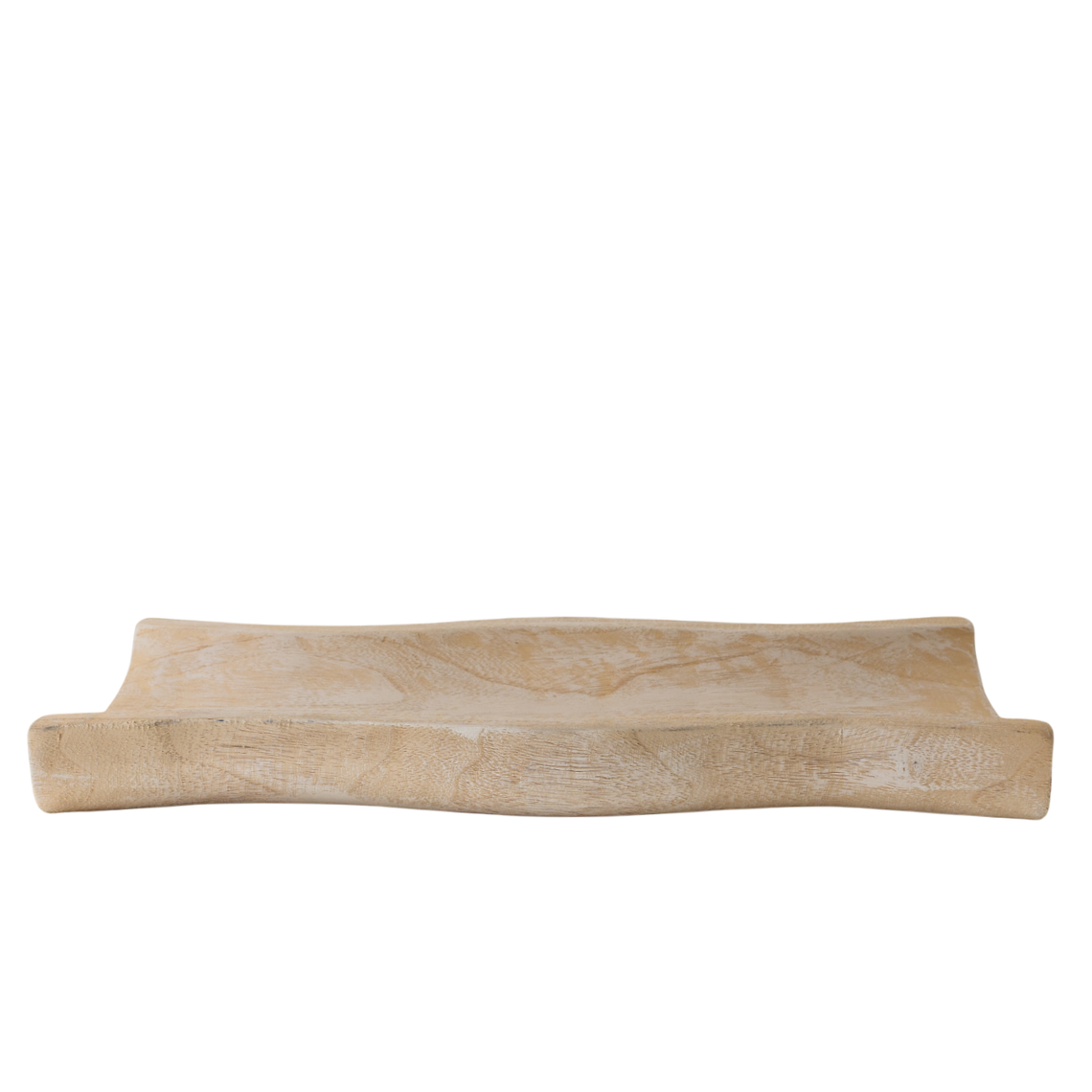 N166 Wood Tray - Antique White 17.75" x 7.5" x 2" PK 2