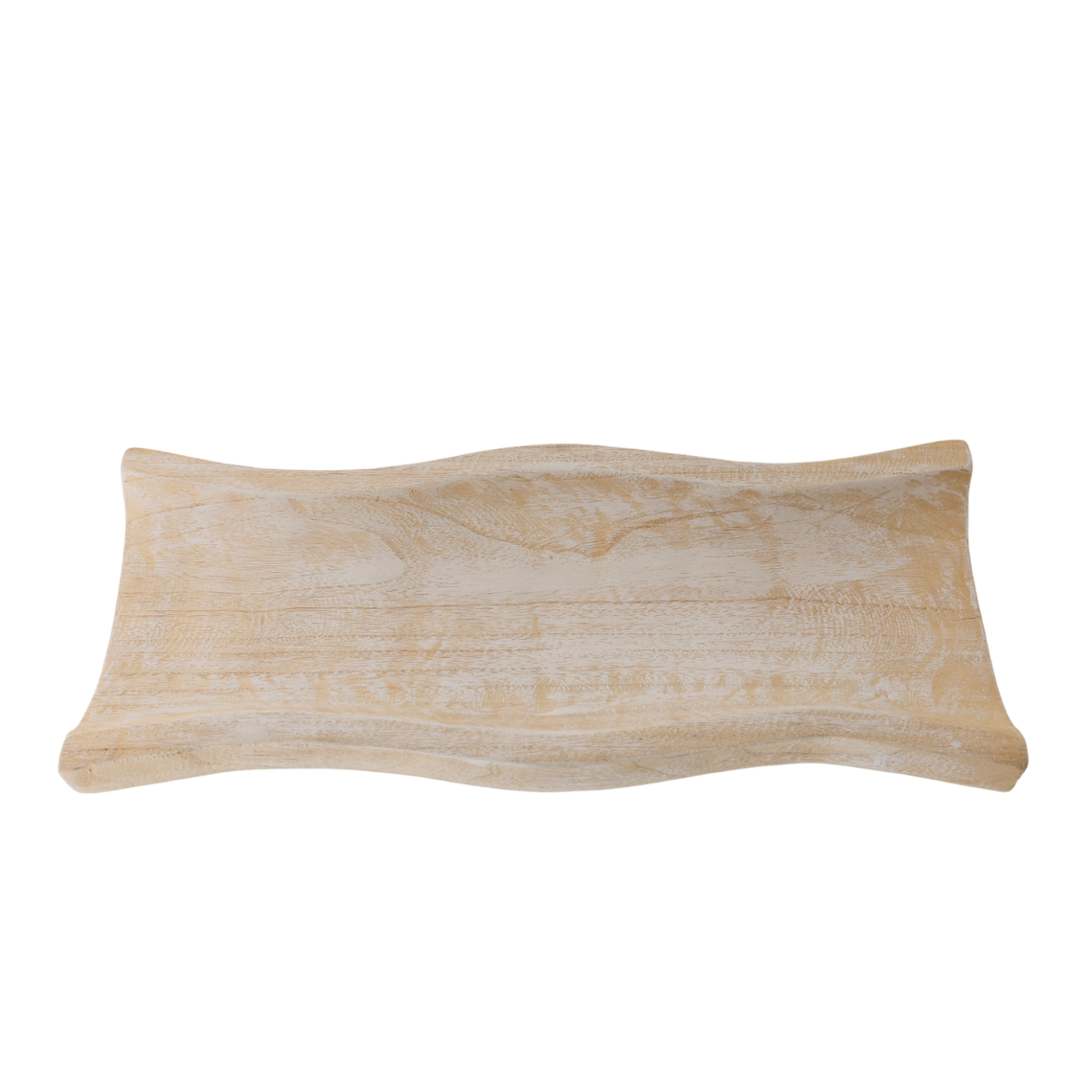 N166 Wood Tray - Antique White 17.75" x 7.5" x 2" PK 2