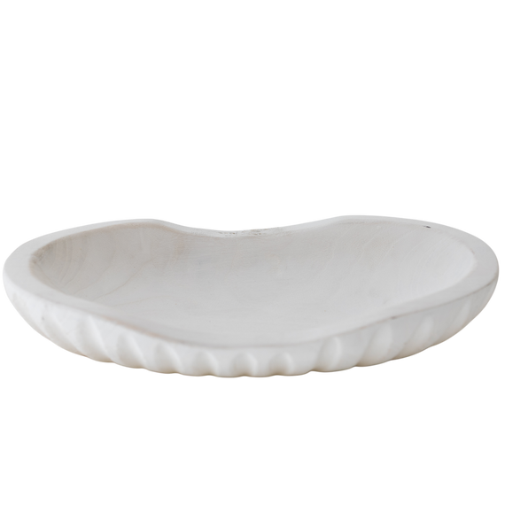 N167 Wood Tray - Antique White 12.5" x 6" x 2.25" PK 2