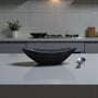 N168 Wood Dough Bowl - Black 18.75" x 5.25" x 6" PK 2