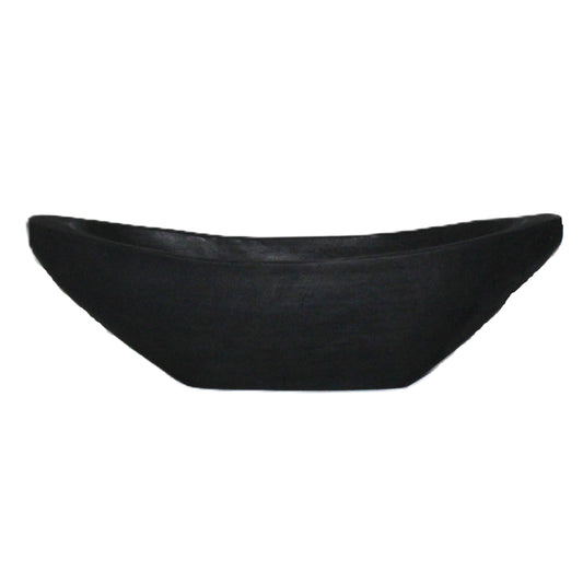 N168 Wood Dough Bowl - Black 19.25" x 18.75" x 11.75"