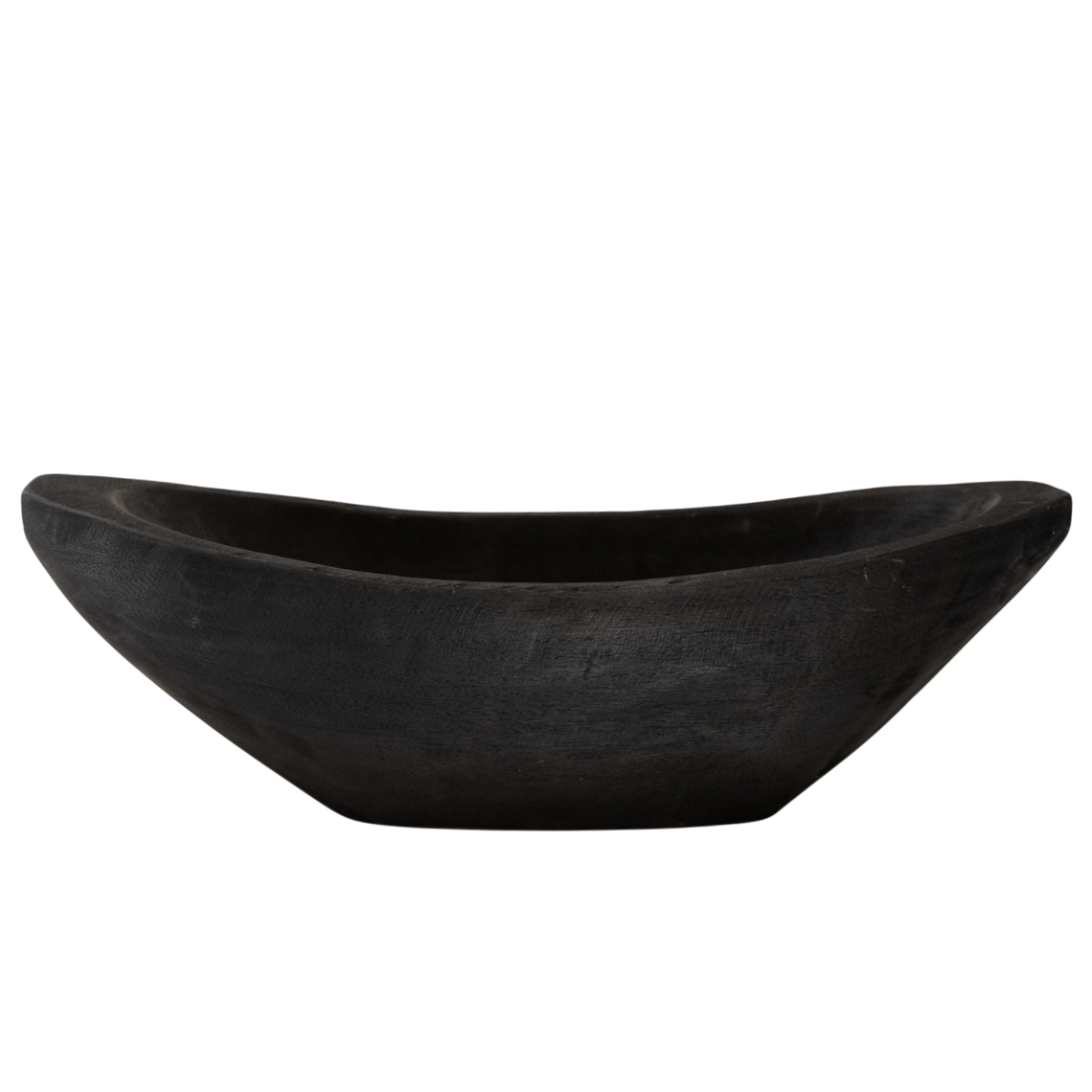 N168 Wood Dough Bowl - Black 18.75" x 5.25" x 6" PK 2