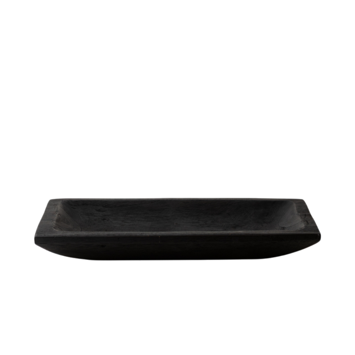 N171 Wood Dough Bowl - Black 14.75" x 6.25" x 1.75" PK 2