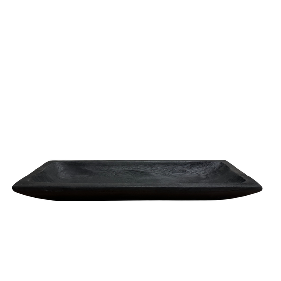 N172 Wood Pedestal Tray - Black 20" x 7" x 2.5" PK 2