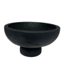 N173 Wood Pedestal Bowl 10.75" x 10.75" x 5.75" PK 2