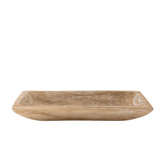 N174 Wood Dough Bowl 14.5" x 6.25" x 2" PK 2