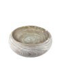 N177 Wooden Bowl - Antique White 12" x 12" x 4" PK 2