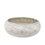 N177 Wooden Bowl - Antique White 12" x 12" x 4" PK 2