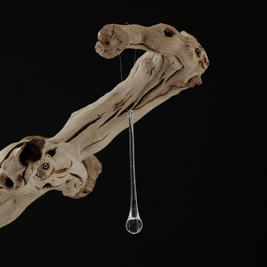 OR102 Glass Icicle Drop Ornament .75" x .75" x 7"  PK48