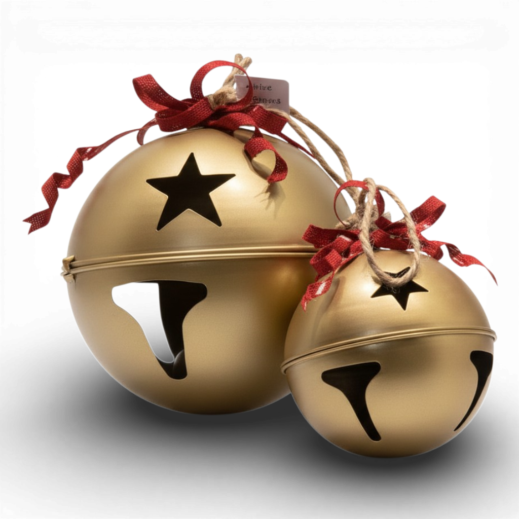 OR139 Metal Bell Ornament GO 8.25" x 8.25" x 10.75" & 12" x 12" x 15.75", Set of 2 PK1