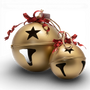 OR139 Metal Bell Ornament GO 8.25" x 8.25" x 10.75" & 12" x 12" x 15.75", Set of 2 PK1
