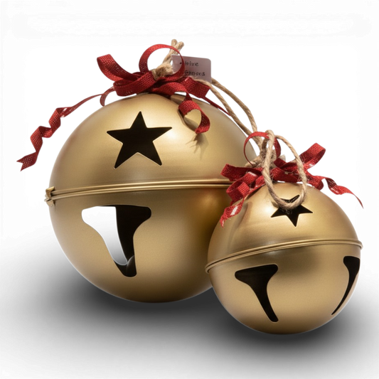 OR139 Metal Bell Ornament GO 8.25" x 8.25" x 10.75" & 12" x 12" x 15.75", Set of 2 PK1