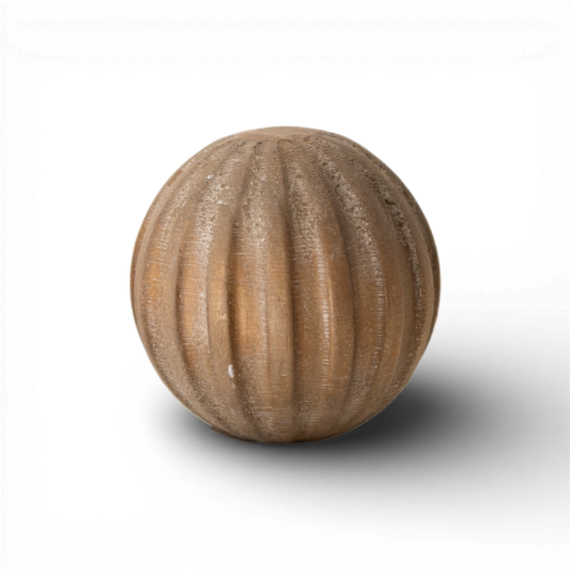 PN103 Pine Wood Brown Orb 3" PK8
