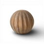 PN103 Pine Wood Brown Orb 3" PK8