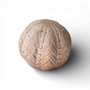 PN106 Pine Wood Orb Br White Wash  4"  PK6