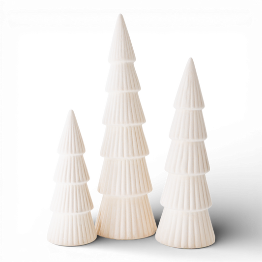 PN130 Dolomite Trees Cream 3.5", 4.25" &, 5",   Set of 3 PK1