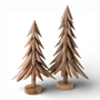 PN149 Wood Tree 10.75" x 5.25" x 17.75" & 12" x 6" x 21.25", Set of 2 PK1