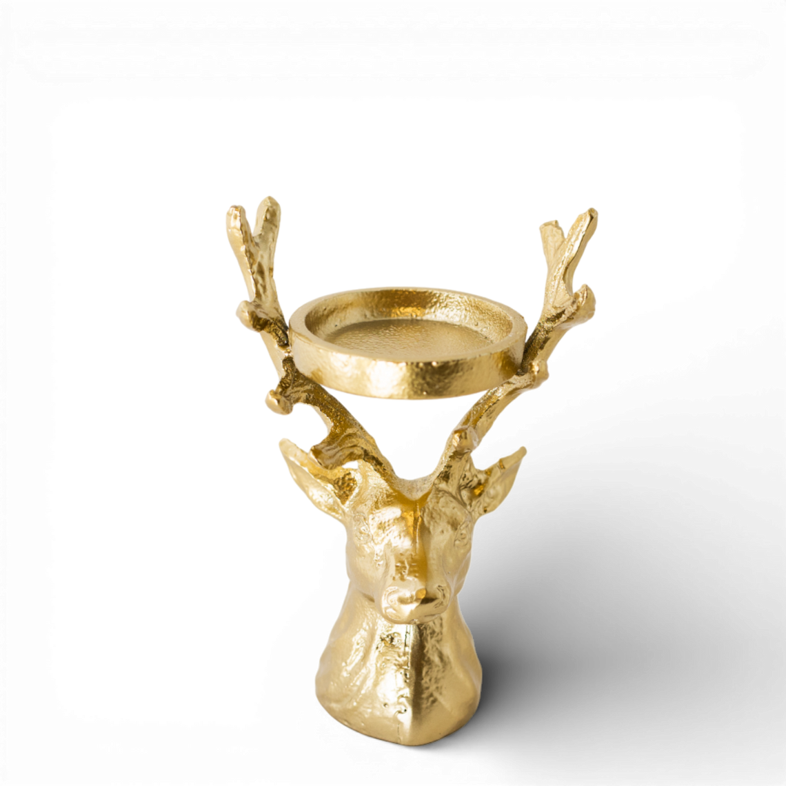 PR110 Metal Deer Candleholder 4" x 2.75" x 6" PK4