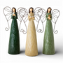 PR124 Polyresin Angels 7.25" x 3.5" x 15.25", Set of 3 PK1
